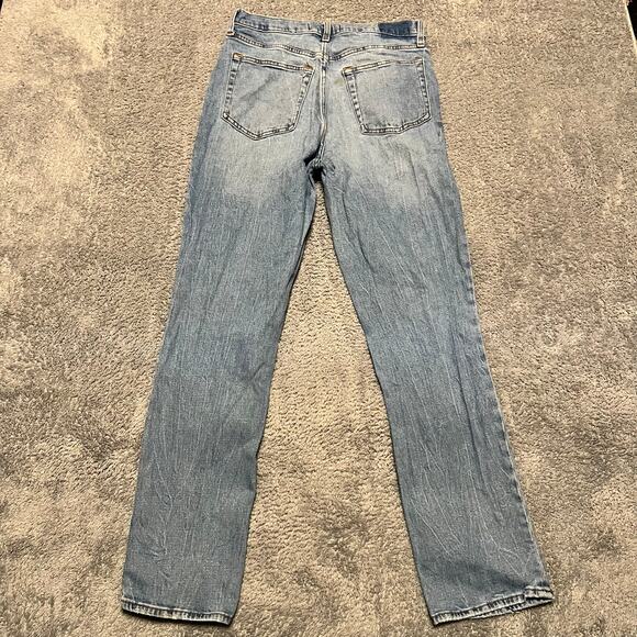 Abercrombie & Fitch Jeans Womens 29 /8 90s Slim Straight Ultra High Rise Blue ** - Picture 4 of 12